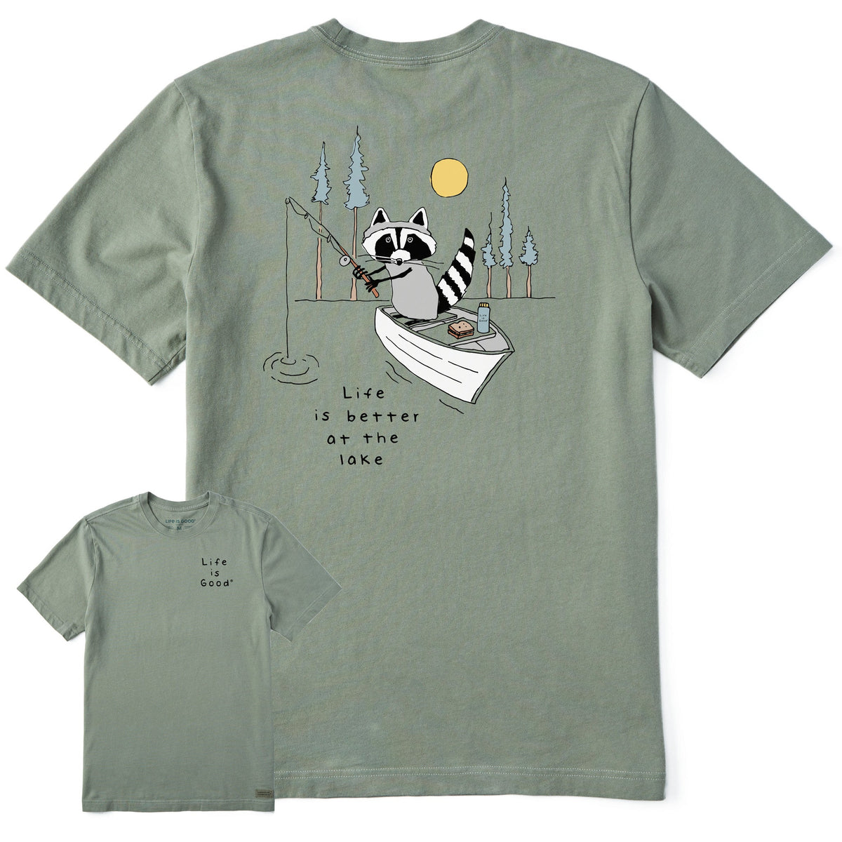 Better at the Lake Raccoon T-Shirt