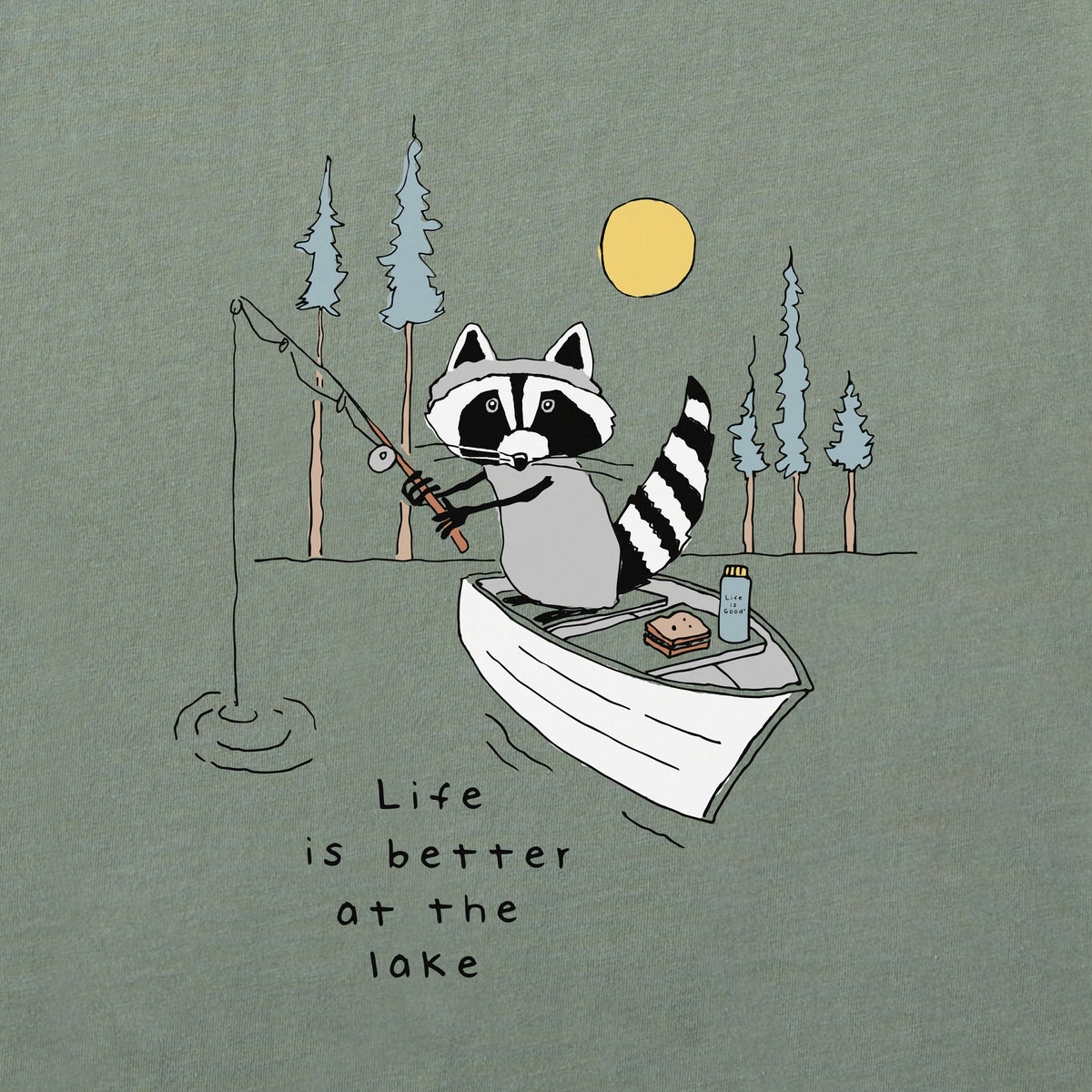 Better at the Lake Raccoon T-Shirt